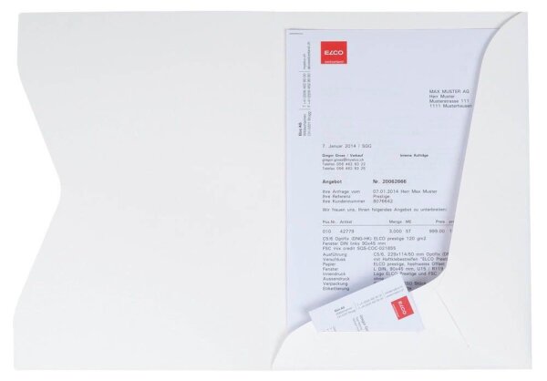 ELCO Angebotsmappen Prestige DIN A4 weiß, 10 St.