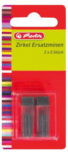 herlitz Zirkelminen HB 2,0 mm, 10 St.