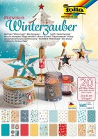 folia Motivblock Winterzauber farbsortiert 270 g/qm 1 Block