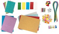 folia Bastelset Kreativbox Glitter 900-tlg. mehrfarbig