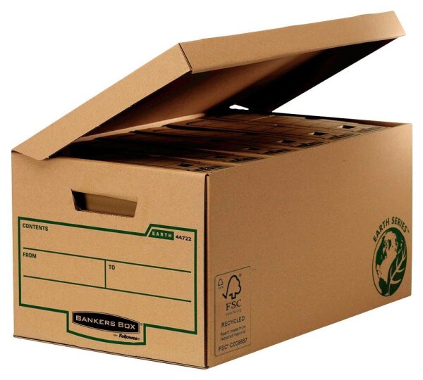 Bankers Box Archivboxen Earth Series braun 39,0 x 56,0 x 29,3 cm, 10 St.