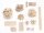 folia Bastelset Kreativbox Wood 590-tlg. mehrfarbig
