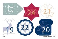 folia Adventskalender basic natur