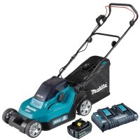 makita DLM382PM2 Akku-Rasenmäher 18,0 V für bis...