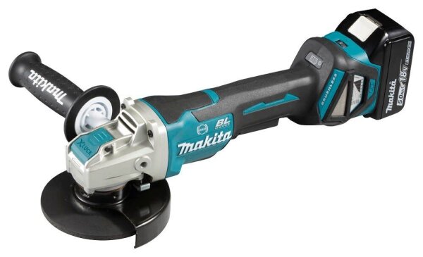 makita DGA519RTJ Akku-Winkelschleifer-Set 18,0 V, mit 2 Akkus