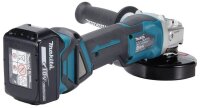 makita DGA519RTJ Akku-Winkelschleifer-Set 18,0 V, mit 2 Akkus