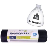 TRILine® Schwerlastsäcke 240,0 l schwarz 60,0...
