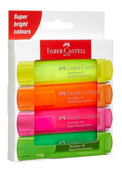 FABER-CASTELL TL 46 SF Textmarker farbsortiert, 4 St.