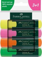 FABER-CASTELL 48 Textmarker farbsortiert, 4 St.  ( 254844 )