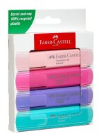 FABER-CASTELL TL 46 Pastell Textmarker farbsortiert, 4 St.