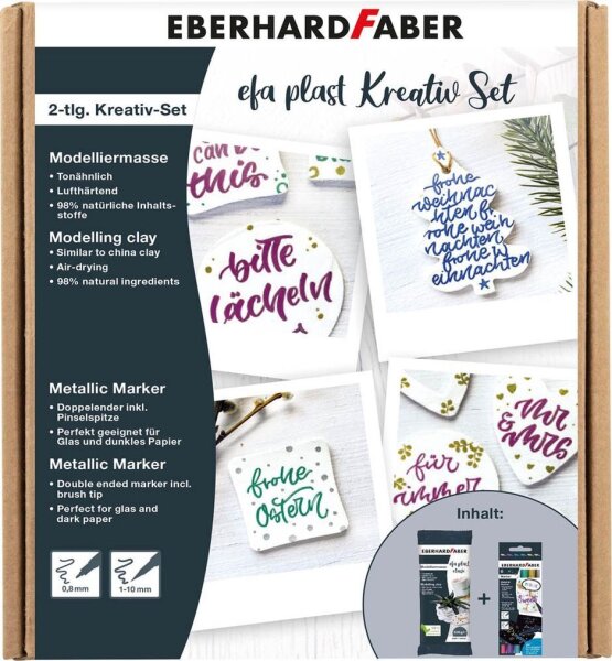 EBERHARD FABER Modelliermasse Plast Kreativ Set mehrfarbig