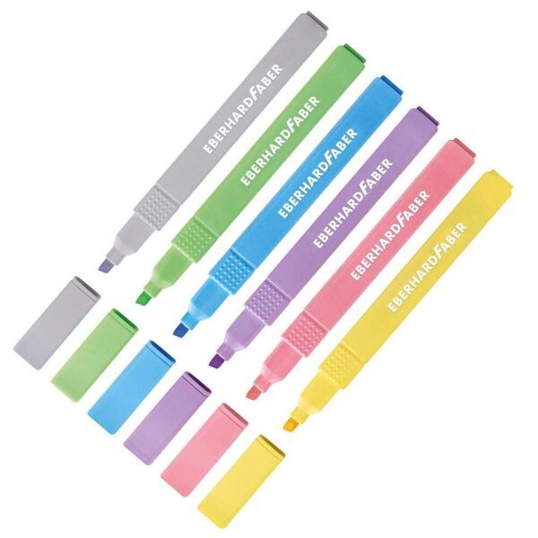 EBERHARD FABER Slim pastell Textmarker farbsortiert, 6 St.