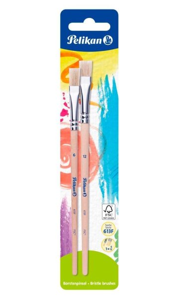 Pelikan 613F Pinsel-Set Größe 6,12, 2-teilig