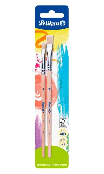 Pelikan 613F Pinsel-Set Größe 4,10, 2-teilig