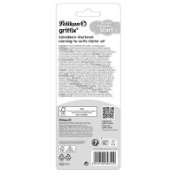 Pelikan griffix® Starter Bleistift-Set B silber mit Radierer, 1 Set