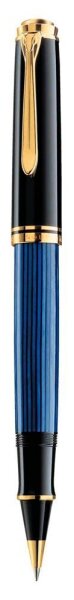 Pelikan Souverän R800 Tintenroller schwarz/blau/gold 0,5 mm, Schreibfarbe: schwarz, 1 St.