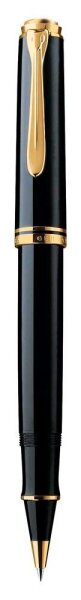 Pelikan Souverän R800 Tintenroller schwarz/gold 0,5 mm, Schreibfarbe: schwarz, 1 St.