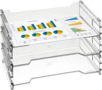 herlitz Briefablagen transparent DIN A4, 3 St.