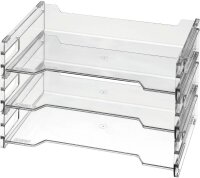 herlitz Briefablagen transparent DIN A4, 3 St.