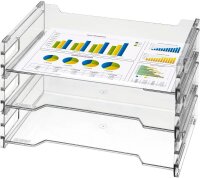 herlitz Briefablagen transparent DIN A4, 3 St.