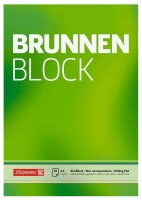 BRUNNEN Briefblock DIN A4 blanko, 1 Block
