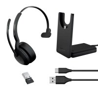 Jabra Evolve2 55 UC mit Ladestation Bluetooth-Headset...