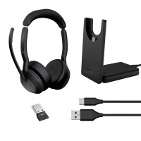 Jabra Evolve2 55 UC mit Ladestation Bluetooth-Headset...