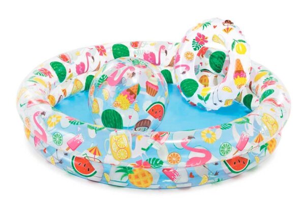 INTEX® Planschbecken Just So Fruity-Set mehrfarbig 122,0 x 25,0 cm  ( 10153503 )