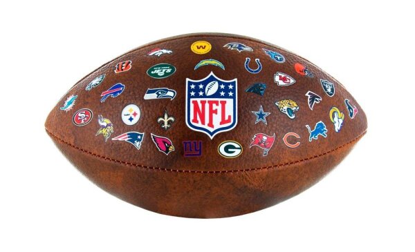 XTREM TOYS+SPORTS Football American NFL Junior Throwback braun, 1 St.