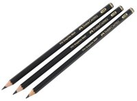 FABER-CASTELL Pitt Graphite Bleistift-Set B schwarz, 1 Set