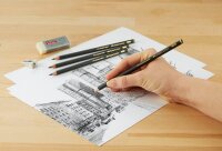 FABER-CASTELL Pitt Graphite Bleistift-Set 2B schwarz, 1 Set