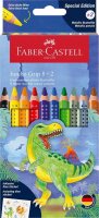 FABER-CASTELL Dino Jumbo Grip Buntstifte farbsortiert, 10...