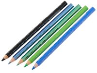 FABER-CASTELL Dino Jumbo Grip Buntstifte farbsortiert, 10 St.