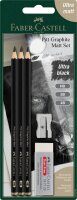 FABER-CASTELL Pitt Graphite Bleistift-Set HB schwarz, 1 Set