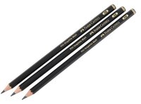 FABER-CASTELL Pitt Graphite Bleistift-Set HB schwarz, 1 Set