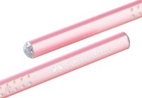 FABER-CASTELL Grip Sparkle Bleistift-Set B rose metallic, 1 Set