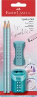 FABER-CASTELL Grip Sparkle Bleistift-Set B ocean...