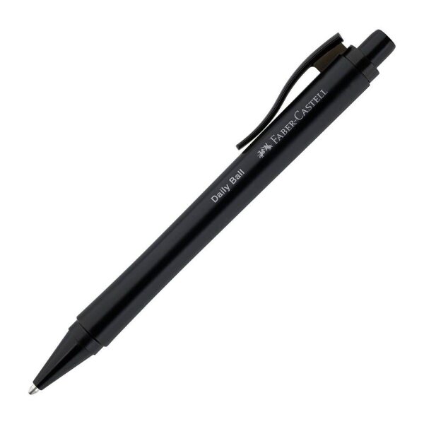 FABER-CASTELL Kugelschreiber Daily Ball schwarz, Schreibfarbe: blau, 1 St.