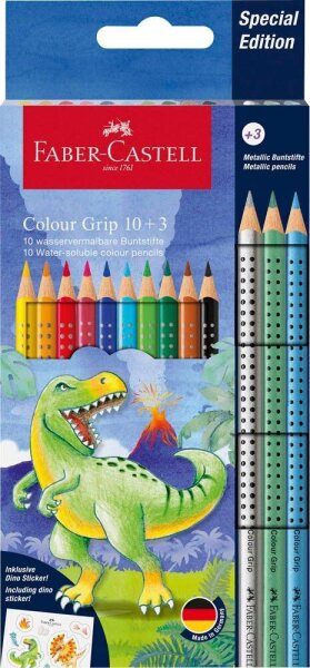 FABER-CASTELL Colour Grip Buntstifte farbsortiert, 13 St.