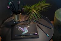 FABER-CASTELL Black Edition Metallic Buntstifte farbsortiert, 12 St.