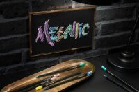 FABER-CASTELL Black Edition Metallic Buntstifte farbsortiert, 12 St.