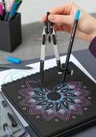 FABER-CASTELL Zirkel silber-schwarz, 1 St.