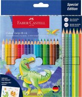FABER-CASTELL Colour Grip Buntstifte farbsortiert, 24 St.