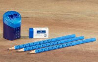 FABER-CASTELL GRIP 2001 Bleistift-Set B blau, 1 Set