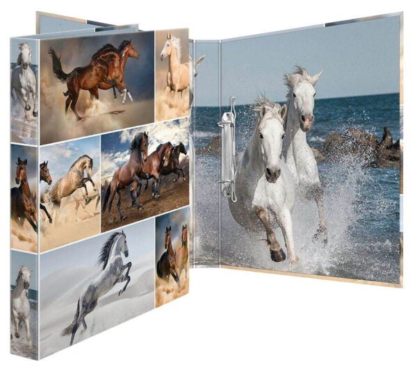 HERMA Animals Pferde Ringbuch 2-Ringe Motiv 3,5 cm DIN A4, 1 St.