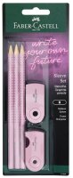FABER-CASTELL GRIP 2001 Bleistift-Set B rose shadows, 1 Set