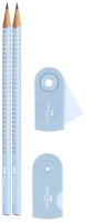 FABER-CASTELL Grip Sparkle Bleistift-Set B sky blue, 1 Set