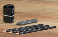 FABER-CASTELL GRIP 2001 Bleistift-Set B schwarz, 1 Set