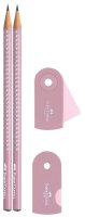 FABER-CASTELL Grip Sparkle Bleistift-Set B rose shadows,...