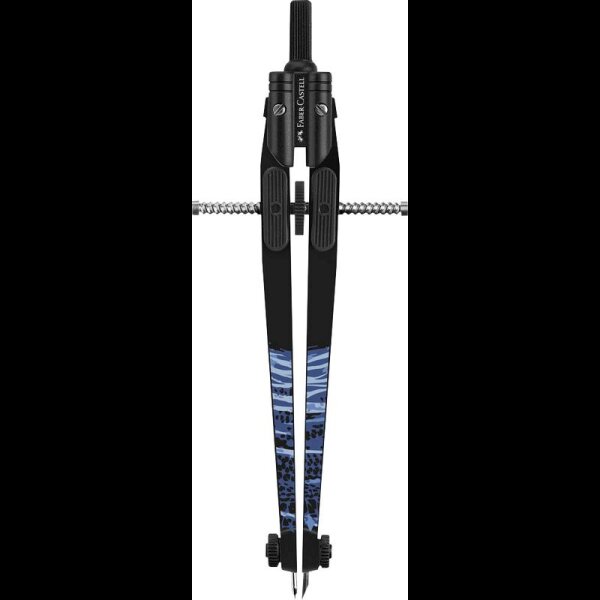 FABER-CASTELL Zirkel Shiny Twist blau, 1 St.